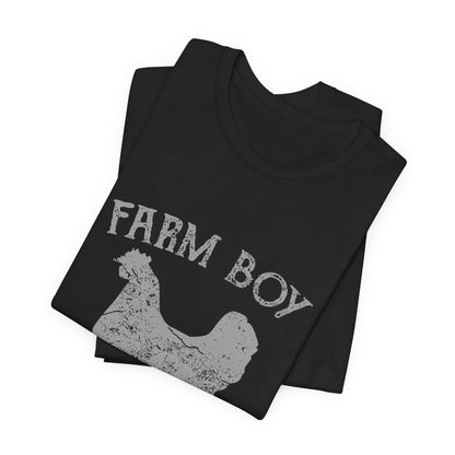 Farm Boy T-Shirt Fresh Organic Rooster Tee