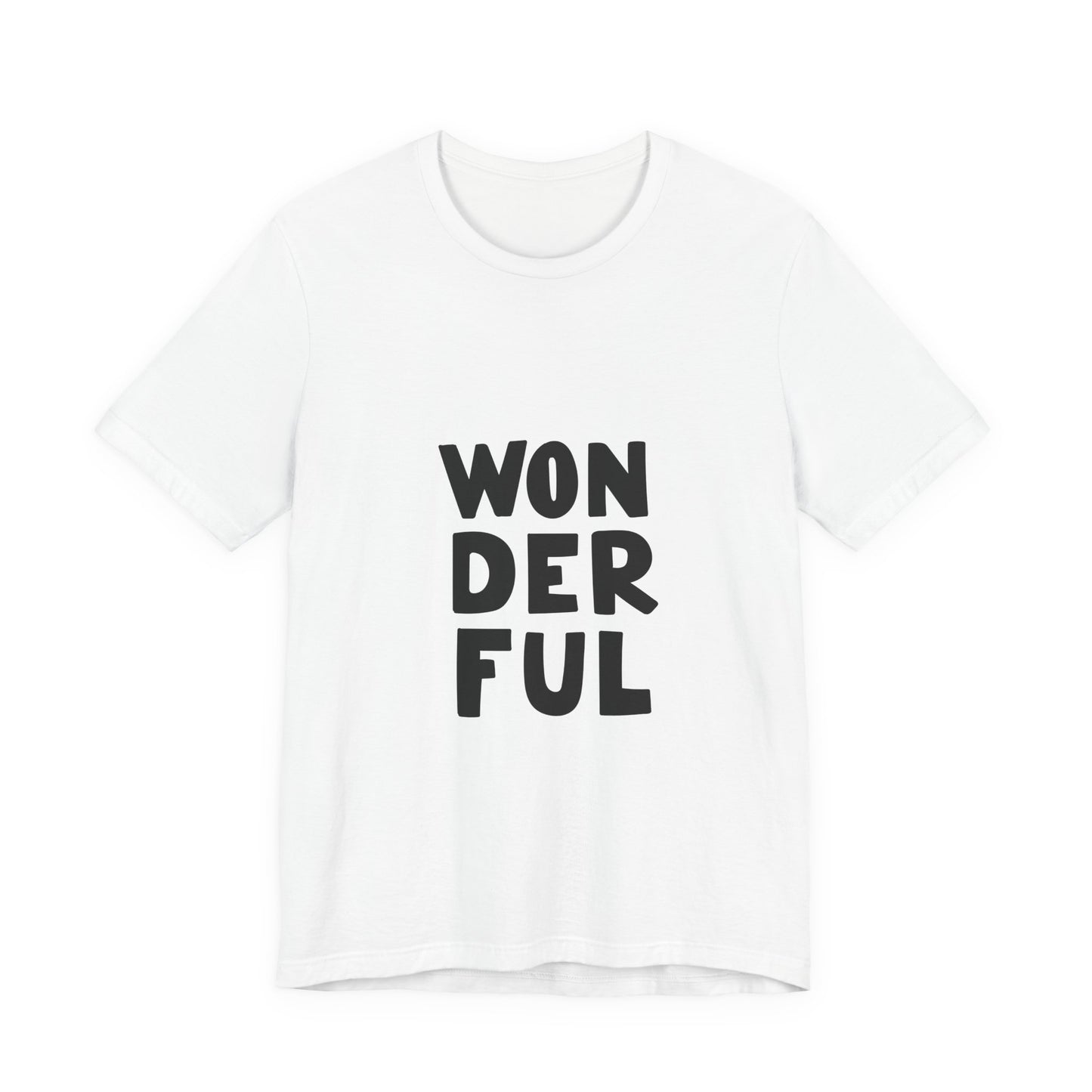 Wonderful T-Shirt Bold Typography Tee