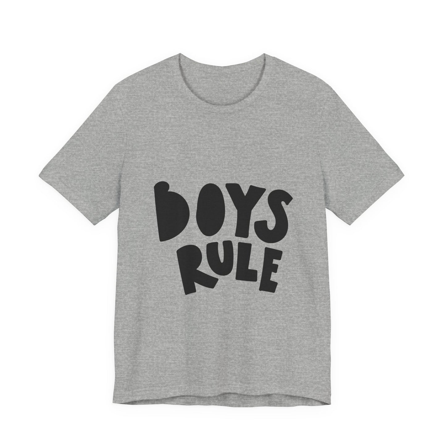 Boys Rule T-Shirt Fun Bold Kids Tee