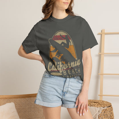California Beach Surfing Garment-Dyed Tee