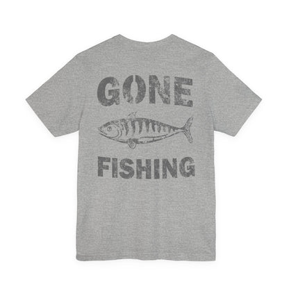 Gone Fishing T-Shirt Vintage Distressed Fish Tee