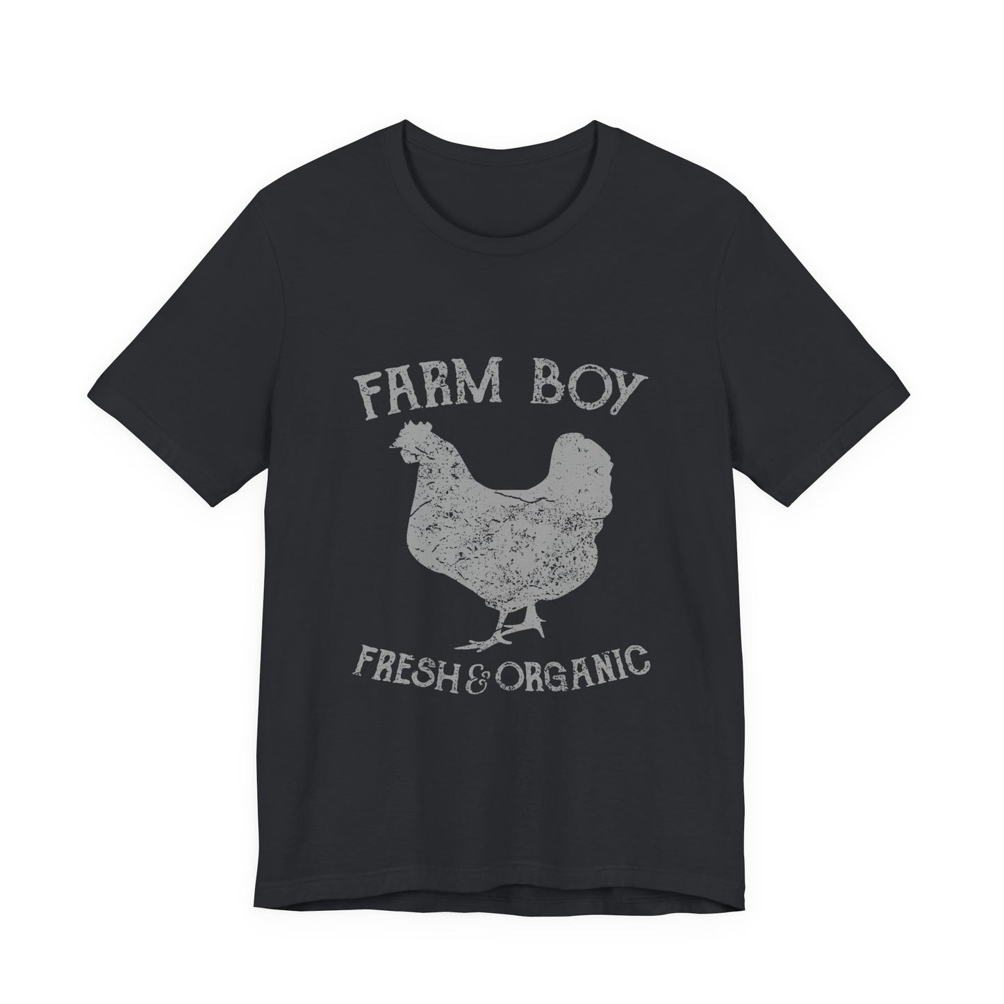 Farm Boy T-Shirt Fresh Organic Rooster Tee