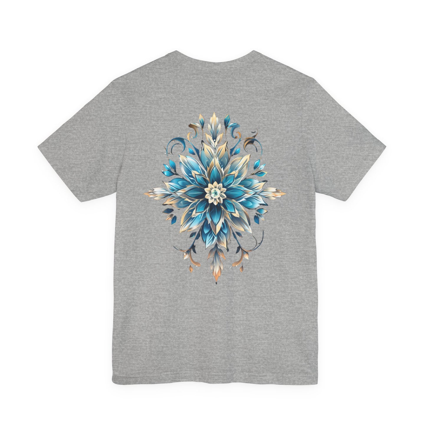 Crystal Snowflake Flower Christmas T-Shirt