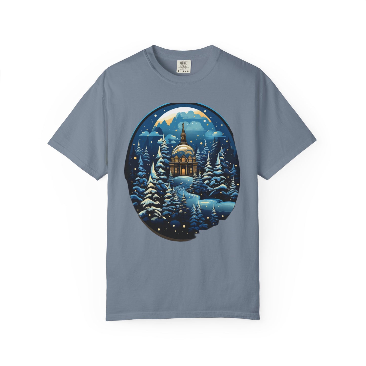 Snow Globe Christmas Heavyweight Tee Winter Village