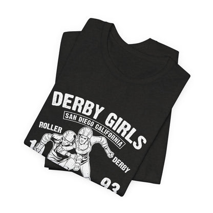 Derby Girls T-Shirt Roller Skating Gift Tee