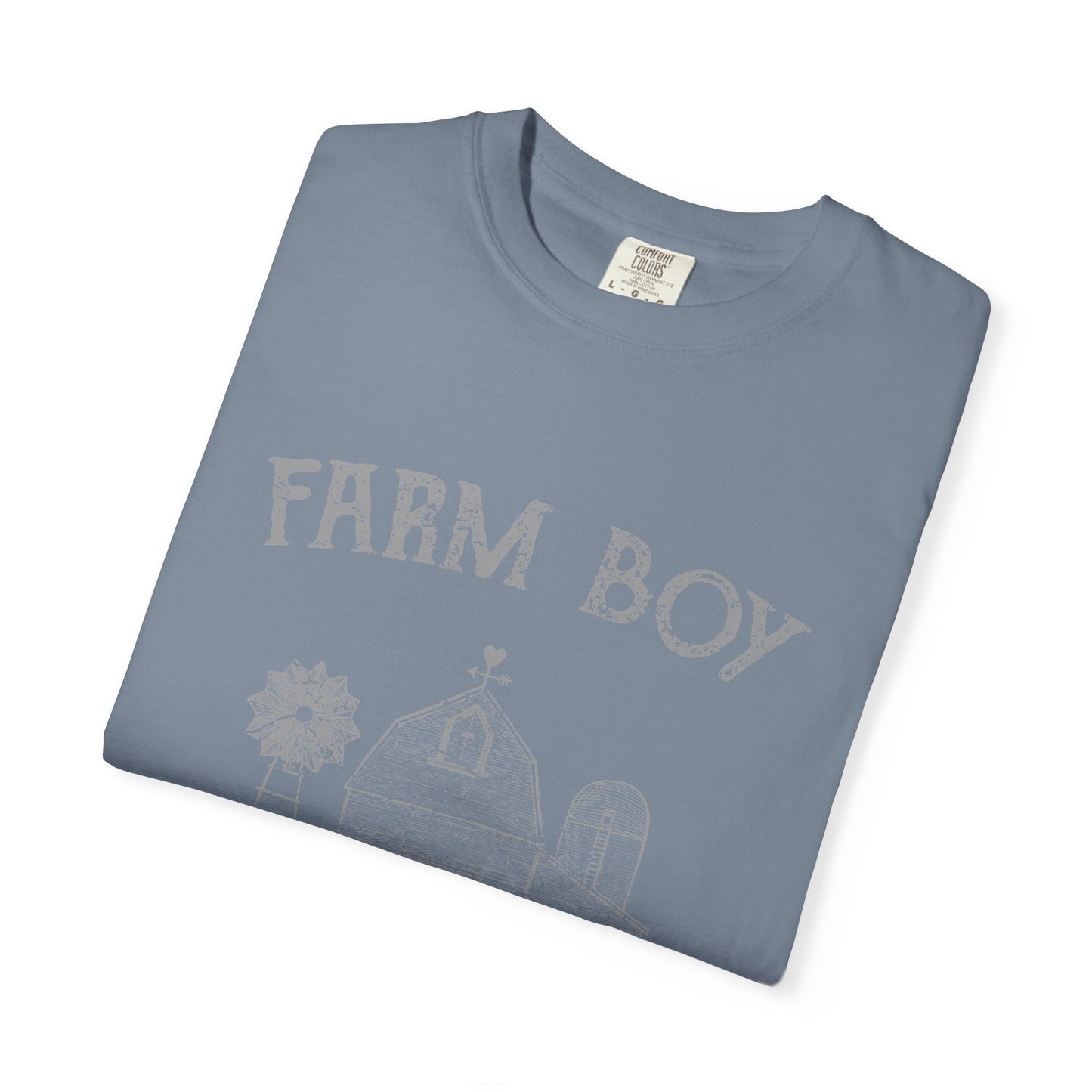 Farm Boy Tee Vintage Barn Garment-Dyed Shirt