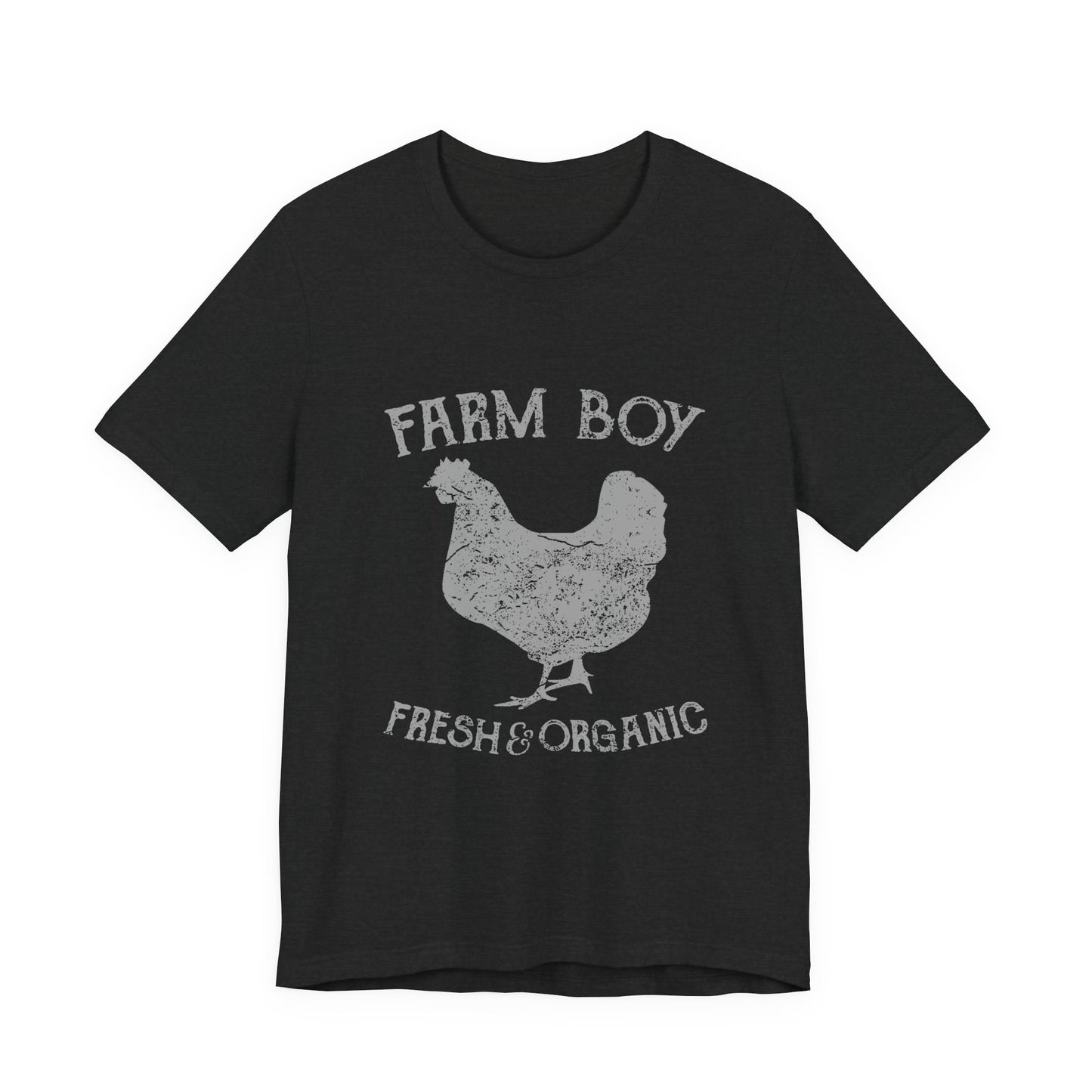 Farm Boy T-Shirt Fresh Organic Rooster Tee
