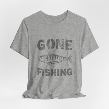 Gone Fishing T-Shirt Vintage Distressed Fish Tee