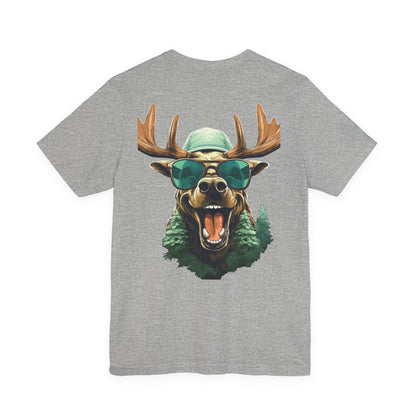 Funny Christmas Moose T-Shirt Sunglasses Cap