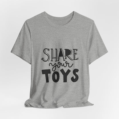 Share Your Toys T-Shirt Kids Lettering Tee