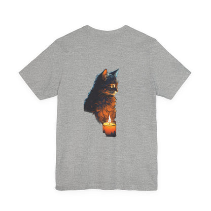 Cat by Candlelight Christmas T-Shirt