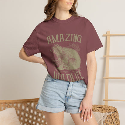 Amazing Wildlife Bear Heavyweight Garment-Dyed Tee