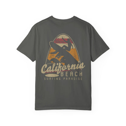 California Beach Surfing Garment-Dyed Tee