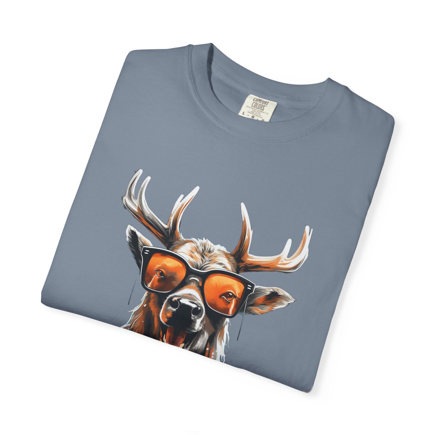 Cool Deer Sunglasses Christmas Heavyweight Tee
