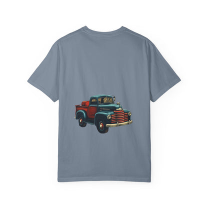 Vintage Christmas Truck Garment-Dyed Tee Holiday