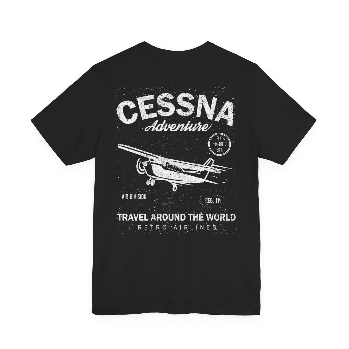Distressed Aviation Tee for Pilots and Plane Lovers