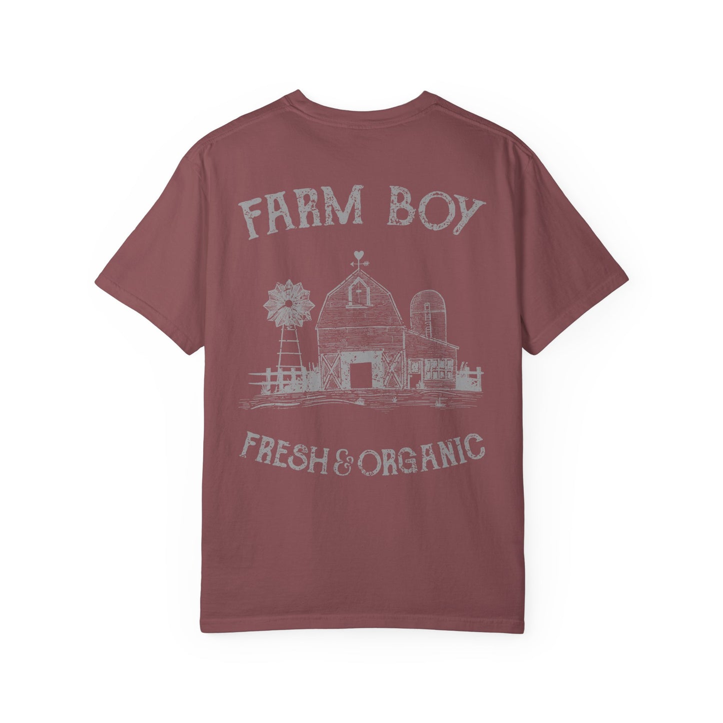 Farm Boy Tee Vintage Barn Garment-Dyed Shirt