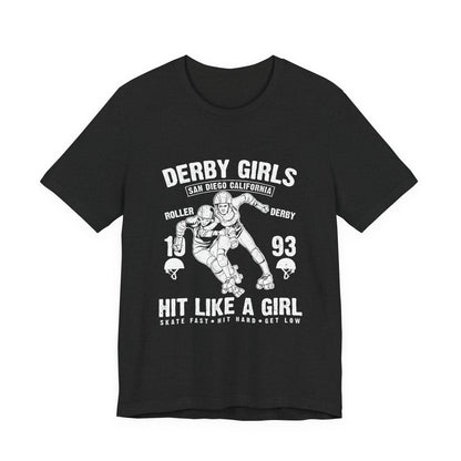 Derby Girls T-Shirt Roller Skating Gift Tee
