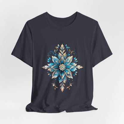 Crystal Snowflake Flower Christmas T-Shirt