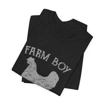 Farm Boy T-Shirt Fresh Organic Rooster Tee