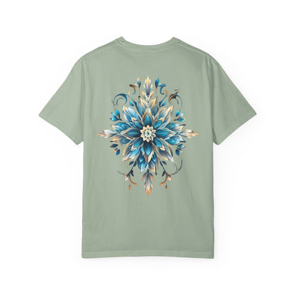 Crystal Snowflake Flower Christmas Heavyweight Tee