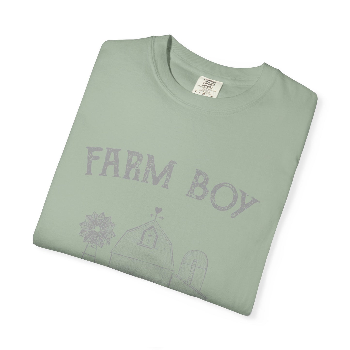 Farm Boy Tee Vintage Barn Garment-Dyed Shirt