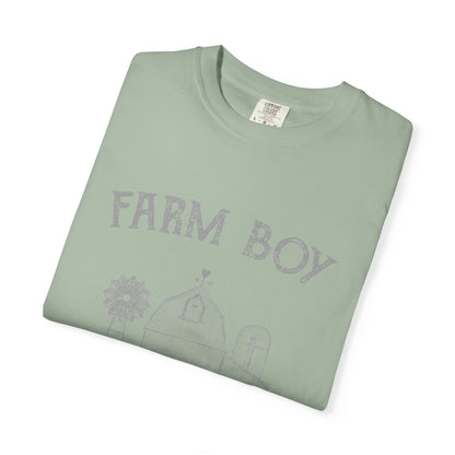 Farm Boy Tee Vintage Barn Garment-Dyed Shirt