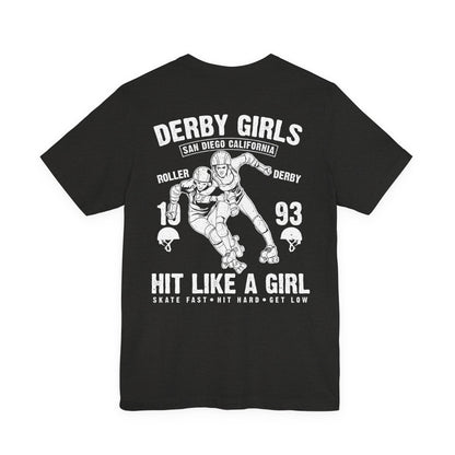 Derby Girls T-Shirt Roller Skating Gift Tee