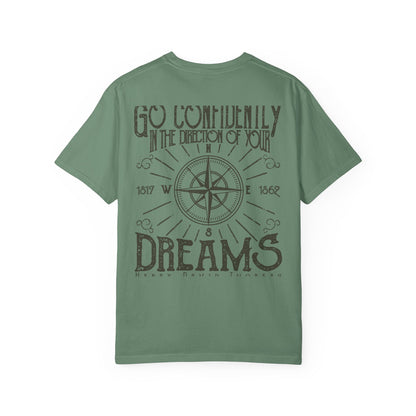 Go Confidently Dreams Garment-Dyed Tee Thoreau