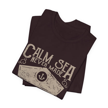Calm Sea Skilled Sailor T-Shirt Nautical Tee