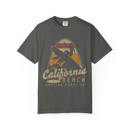 California Beach Surfing Garment-Dyed Tee