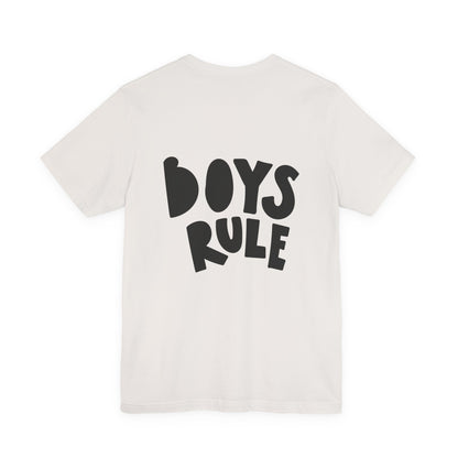Boys Rule T-Shirt Fun Bold Kids Tee