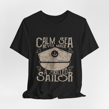 Calm Sea Skilled Sailor T-Shirt Nautical Tee