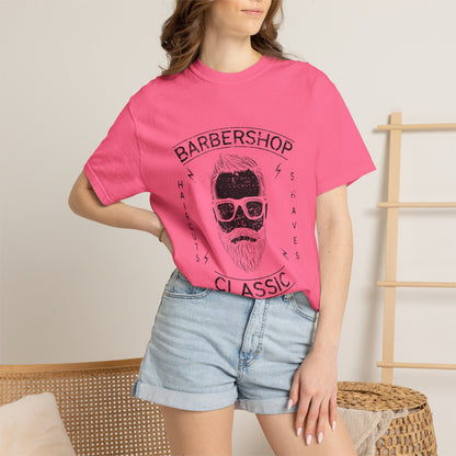 Barbershop Classic Tee | Retro Bearded Barber