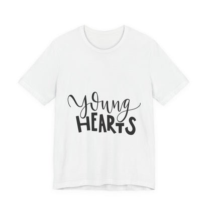 Young Hearts T-Shirt Hand Lettered Script Tee