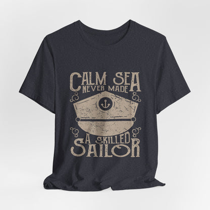 Calm Sea Skilled Sailor T-Shirt Nautical Tee