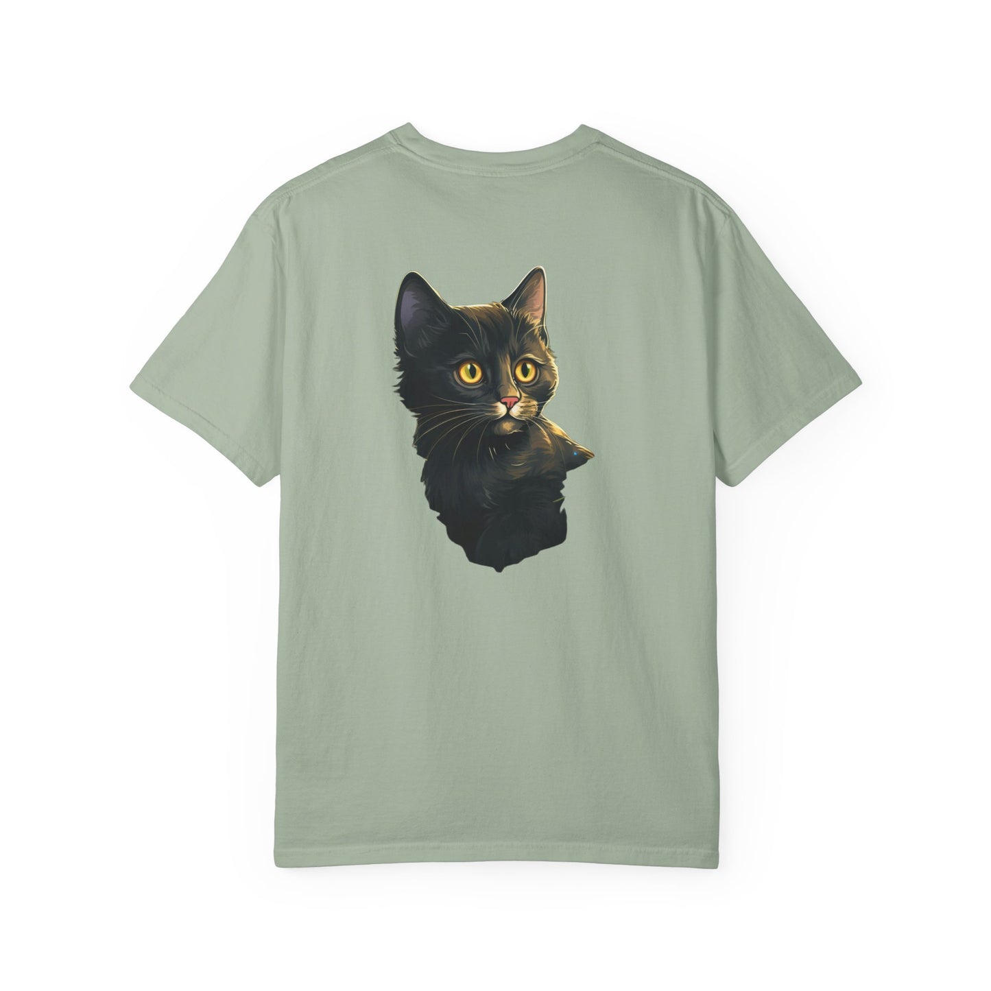 Christmas Cat in Tree Garment-Dyed Tee