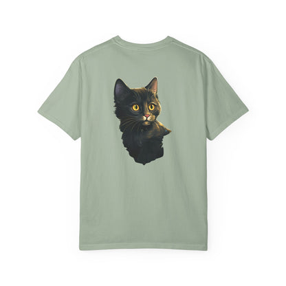 Christmas Cat in Tree Garment-Dyed Tee
