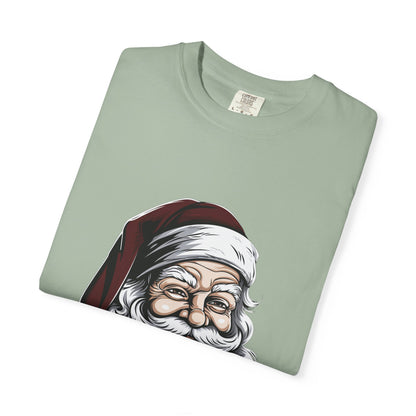 Funny Santa Claus Garment-Dyed Christmas Tee
