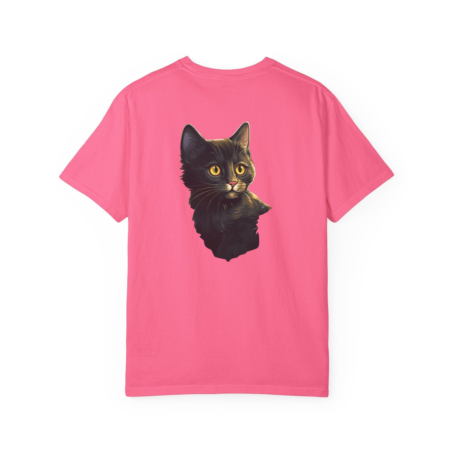 Christmas Cat in Tree Garment-Dyed Tee