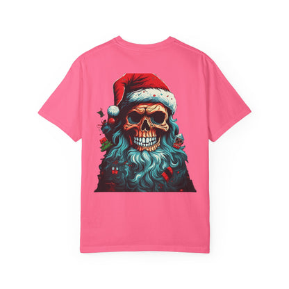 Skull Santa Christmas Garment-Dyed Tee