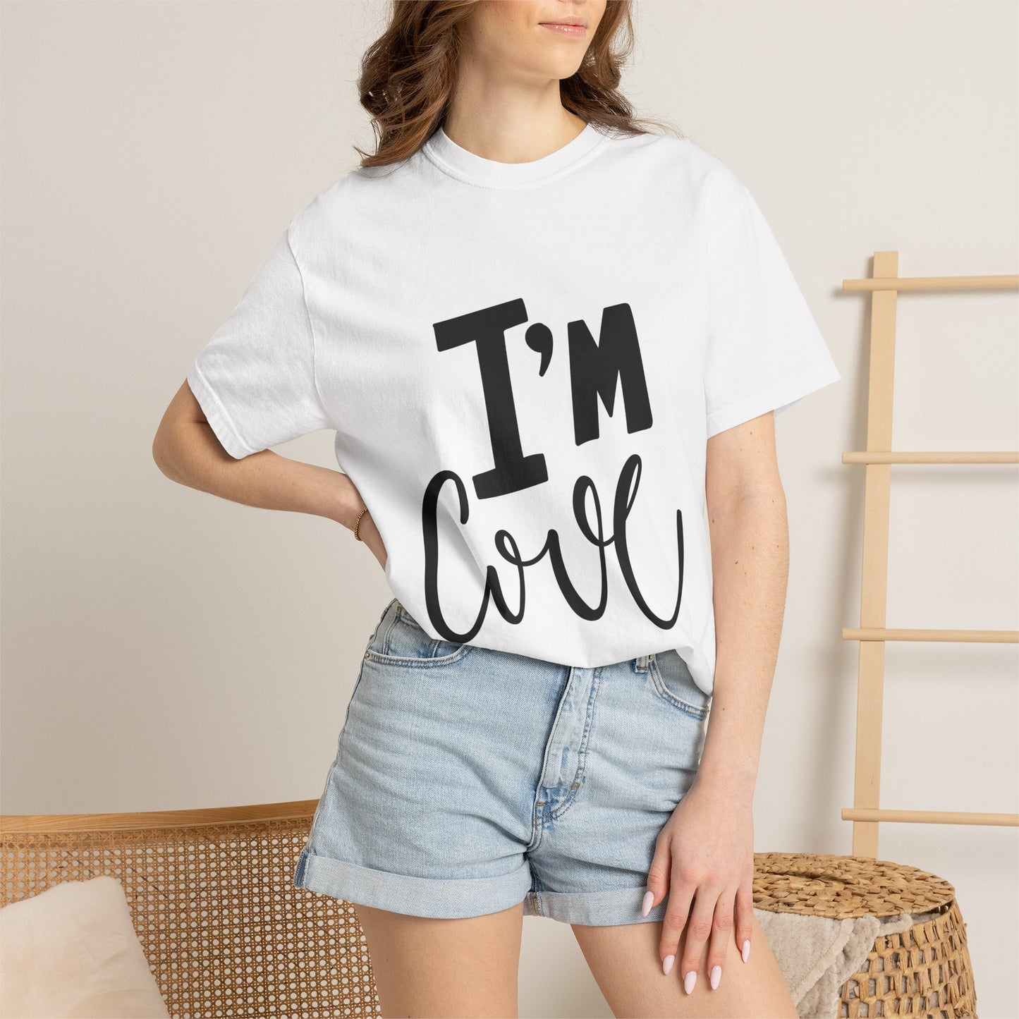 I'm Cool Kids Garment-Dyed Heavyweight Tee
