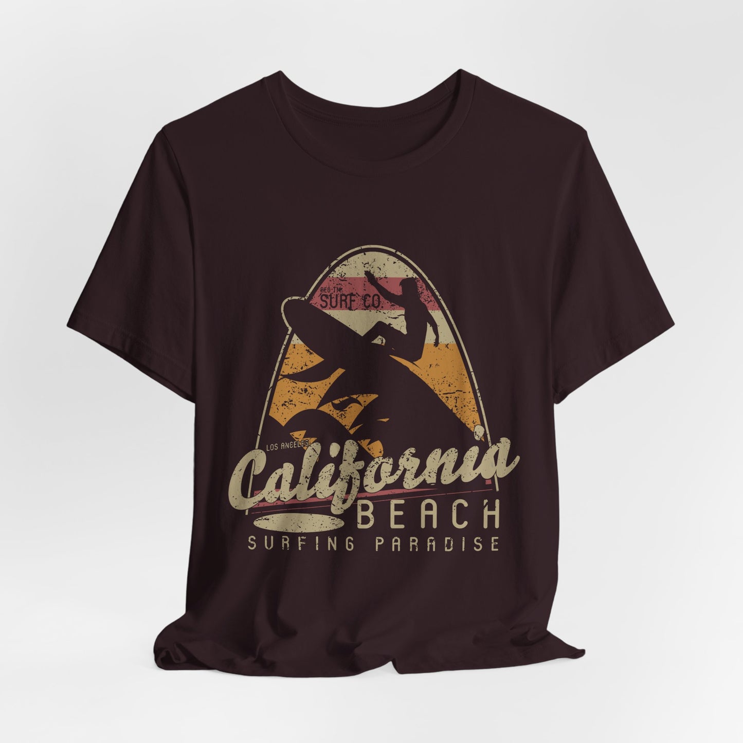 California Beach Surfing T-Shirt Retro Surf Tee
