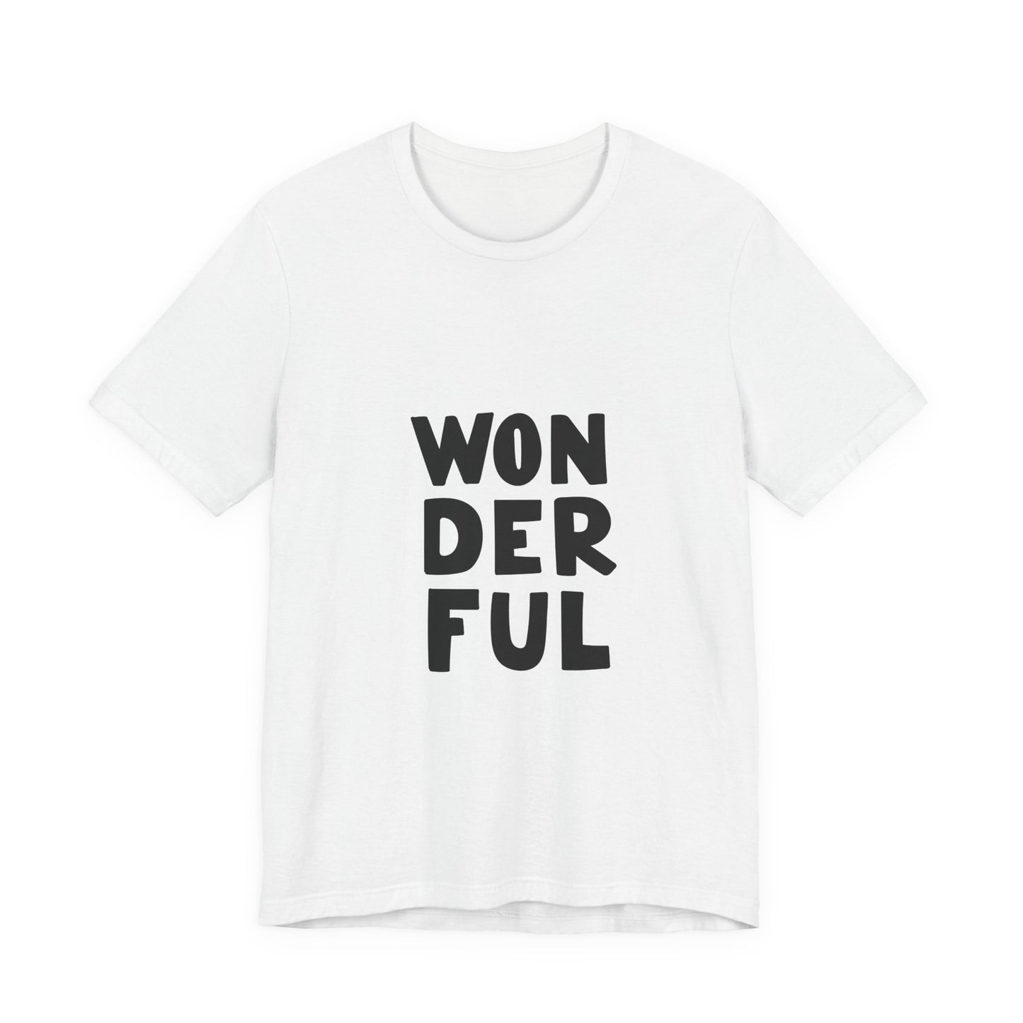 Wonderful T-Shirt Bold Typography Tee