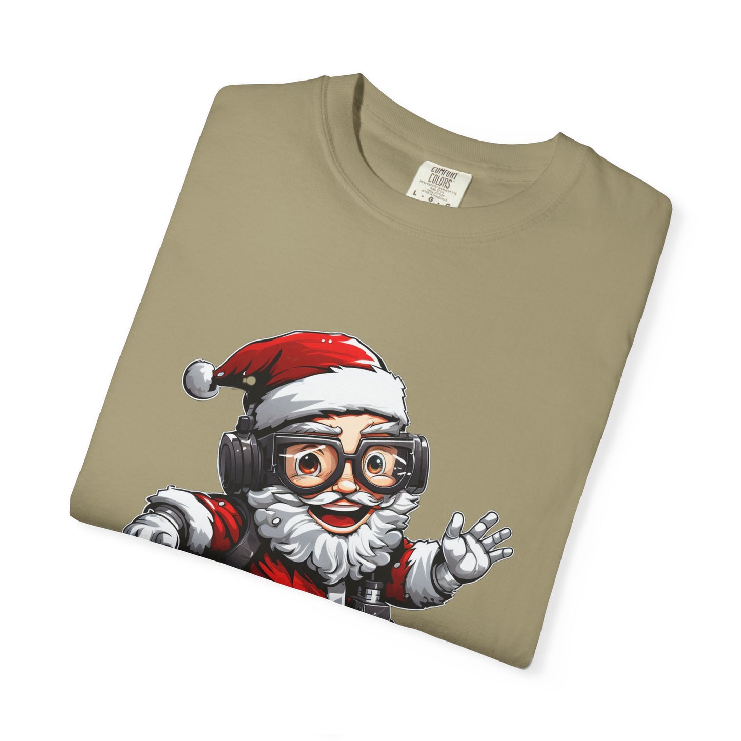 Scuba Diver Santa Garment-Dyed Christmas Tee