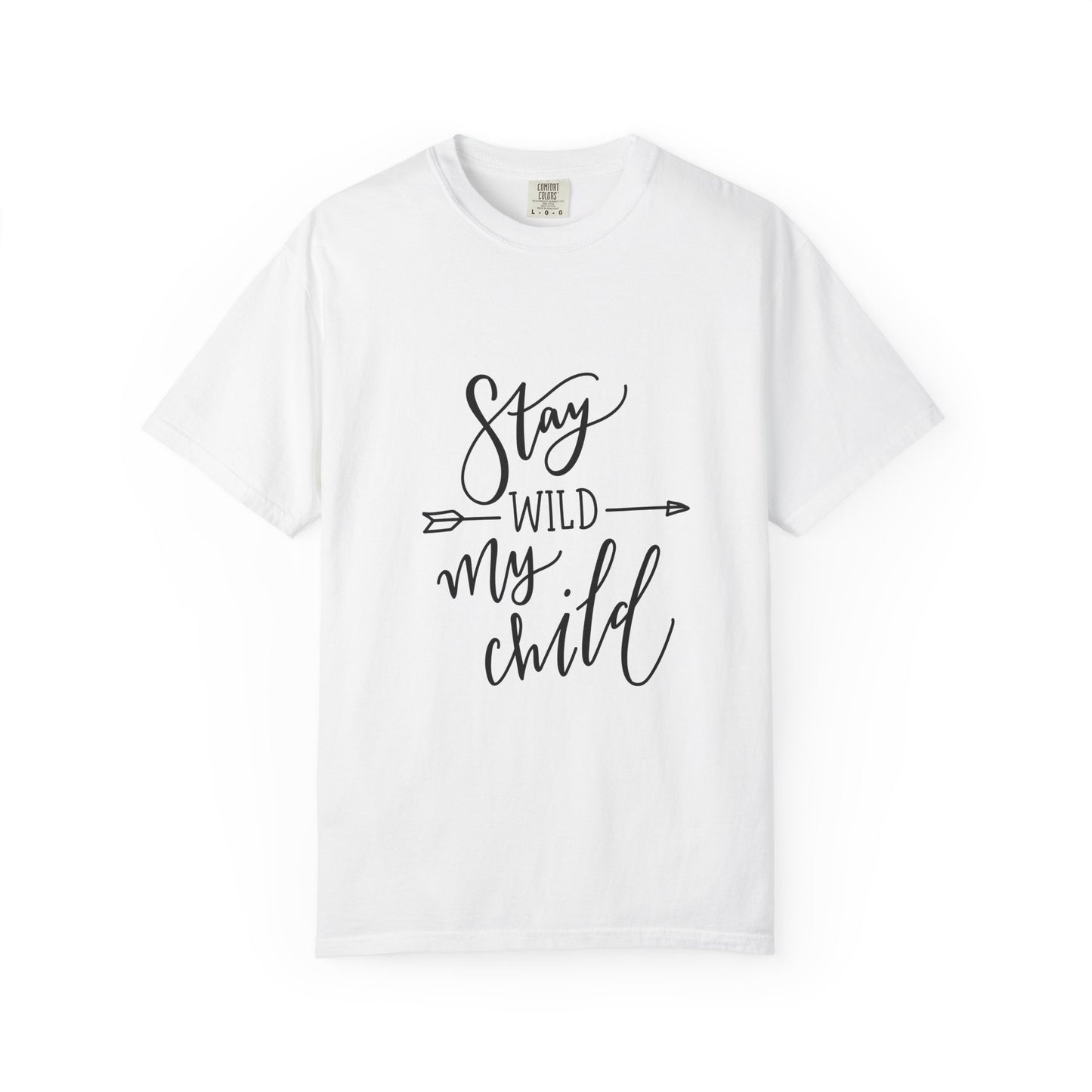 Stay Wild My Child Garment-Dyed Boho Tee