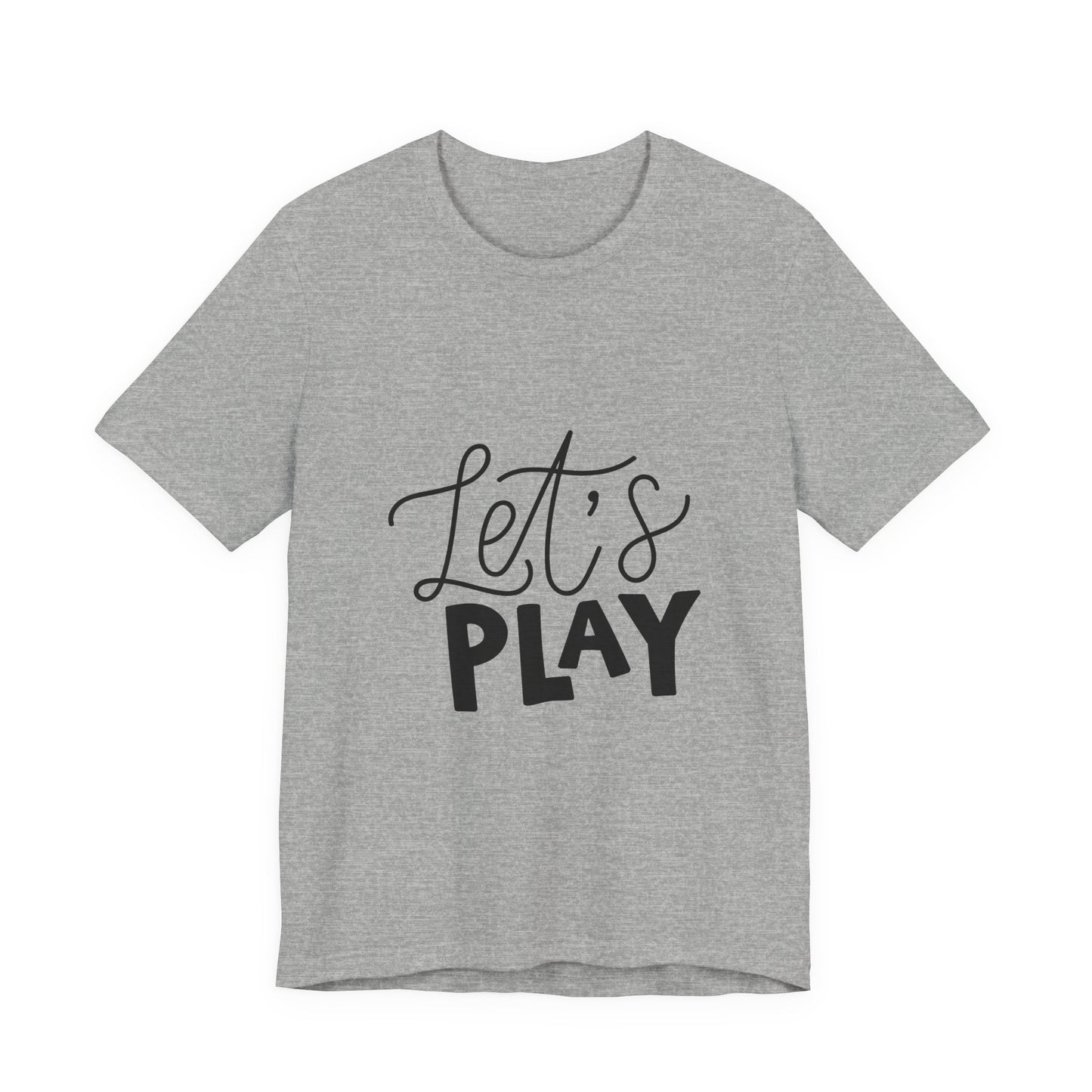 Let's Play Kids T-Shirt Fun Hand Lettered Tee
