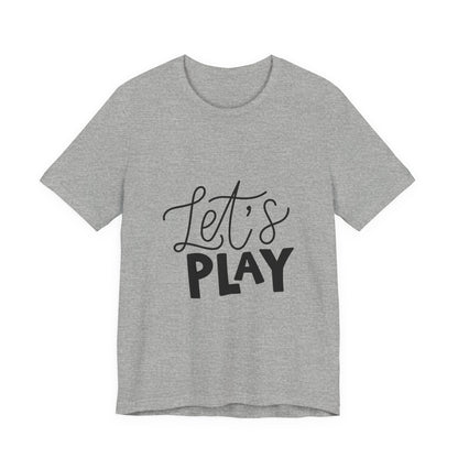 Let's Play Kids T-Shirt Fun Hand Lettered Tee