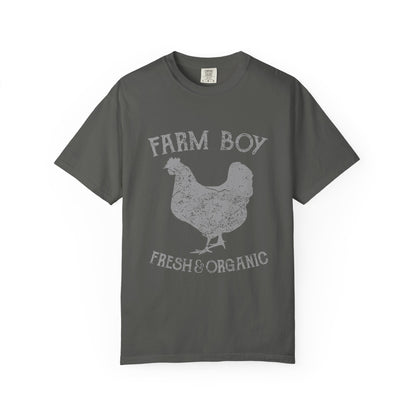 Farm Boy Rooster Garment-Dyed Heavyweight Tee