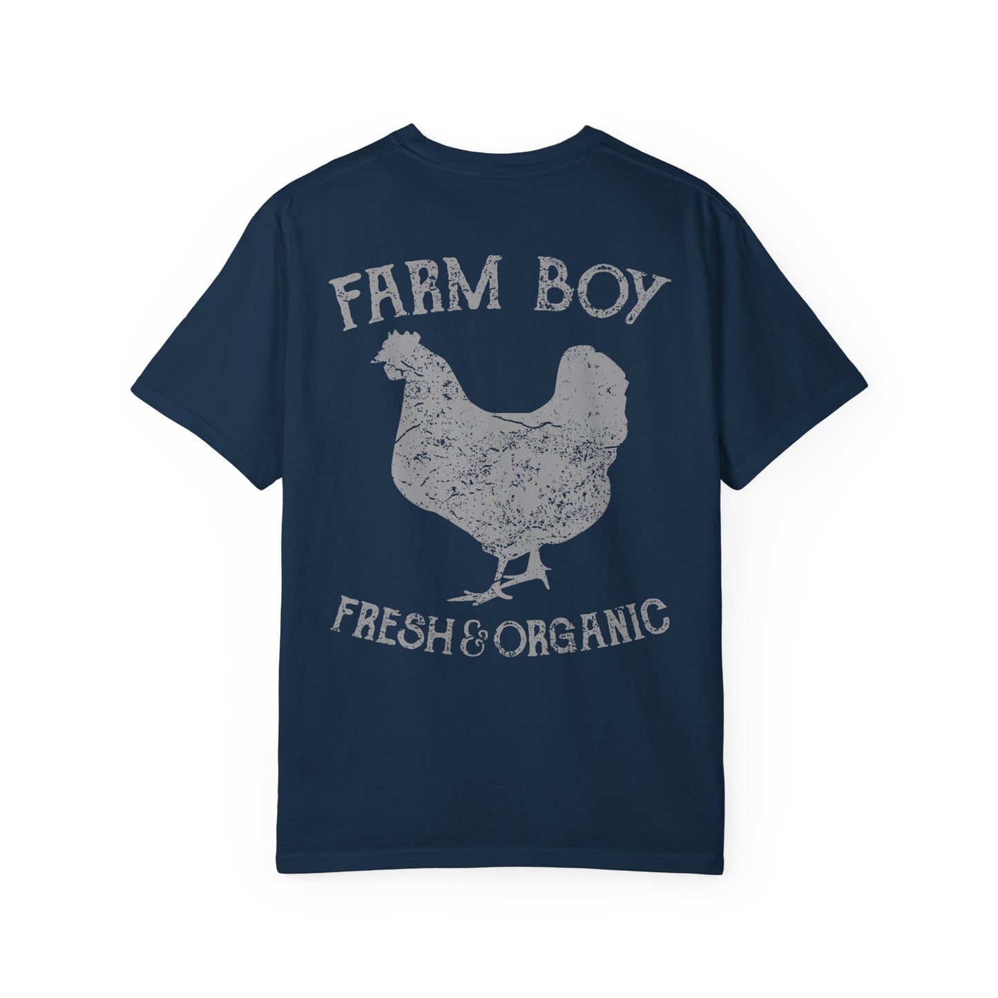 Farm Boy Rooster Garment-Dyed Heavyweight Tee